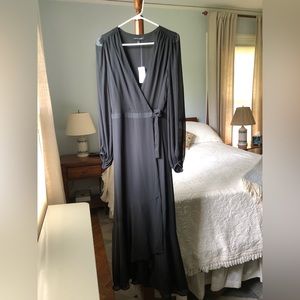 Banana Republic black wrap dress